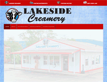 Tablet Screenshot of lakesidecreamery.com